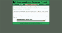 Desktop Screenshot of housmans.info